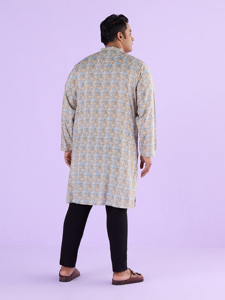 Plus Size Urban Ethnique Print Kurta | XL-7XL