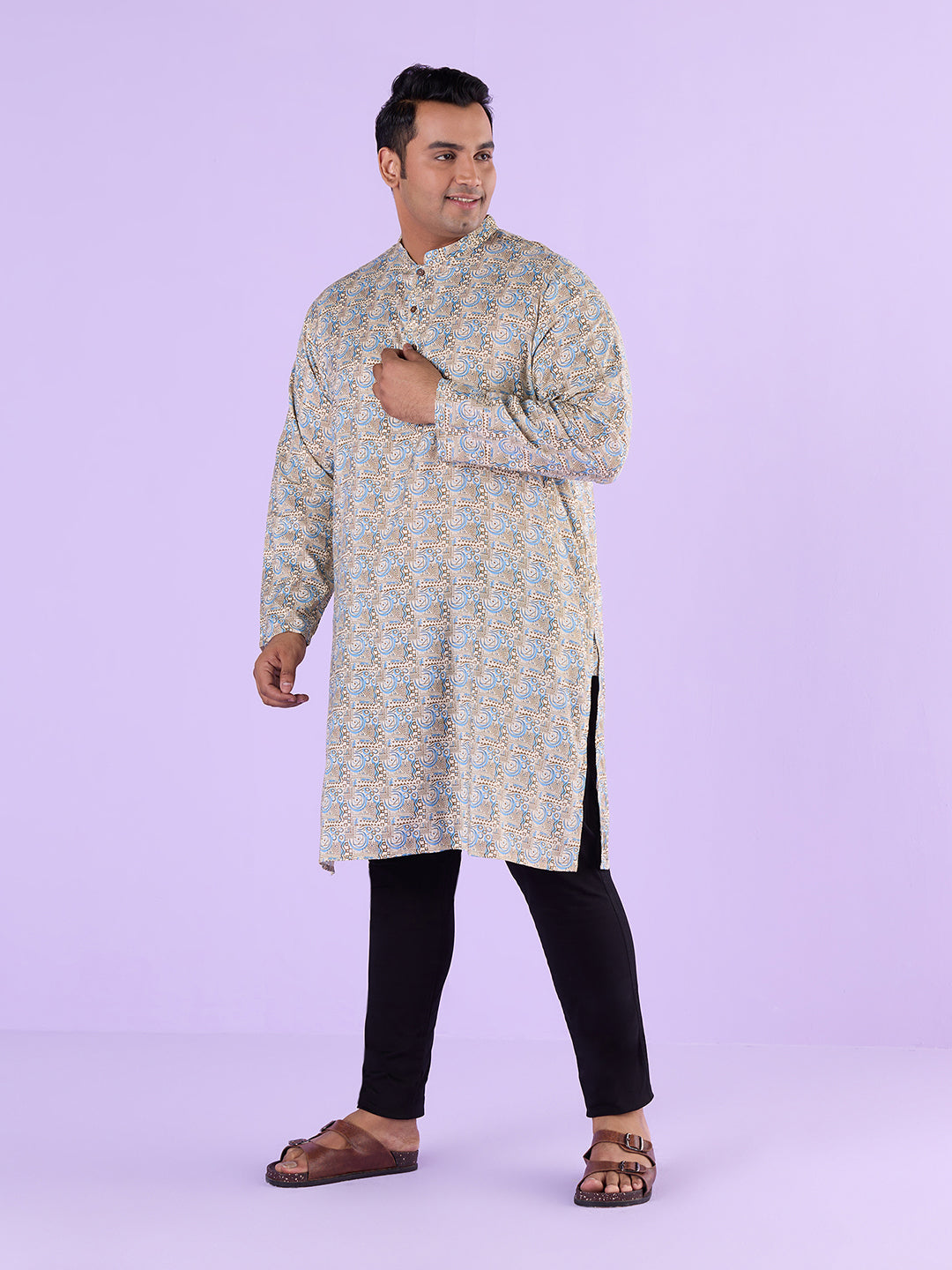 Plus Size Urban Ethnique Print Kurta | XL-7XL
