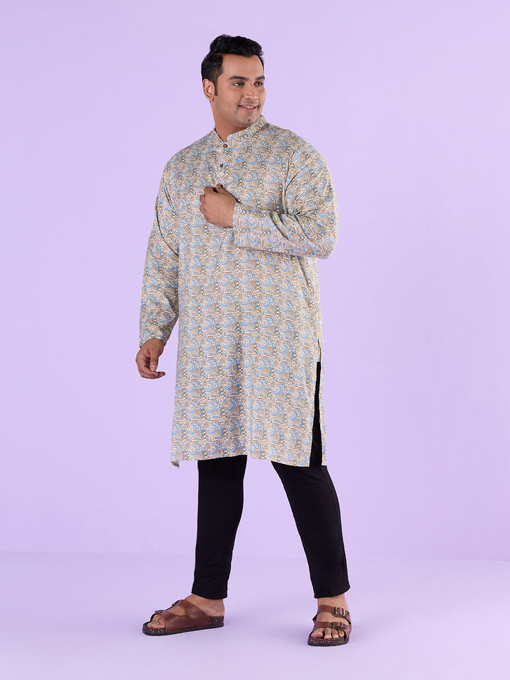 Plus Size Urban Ethnique Print Kurta | XL-7XL
