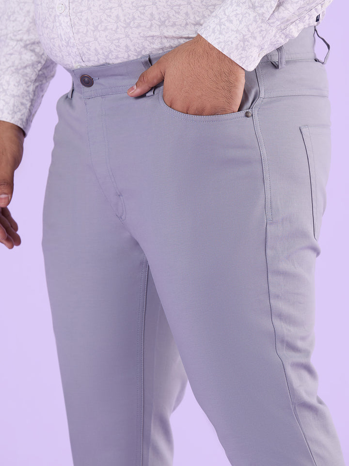 Men Hangout Solid Strech Trouser | XL-7XL