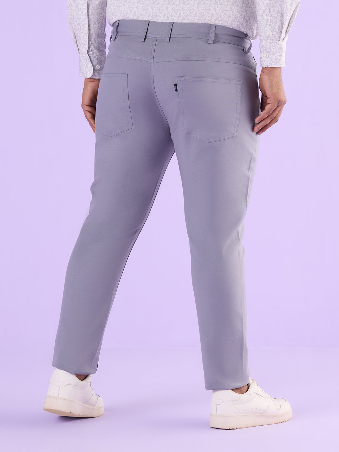 Men Hangout Solid Strech Trouser | XL-7XL