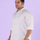 Plus Size Classic Tonal Paisley Stretch Satin Shirt | XL-7XL