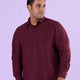 Plus Size Subtle Dobby Stripe Satin Shirt | XL-7XL