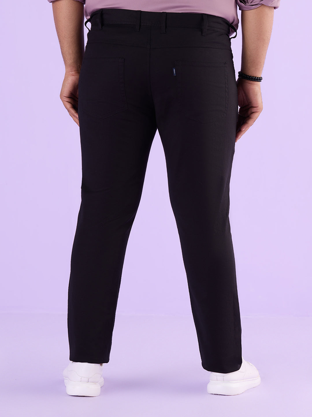 Men Hangout Solid Strech Trouser | XL-7XL