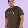 PLUS SIZE STRUCTURE KNIT GRAPHIC T-SHIRT FOR MEN | XL-7XL