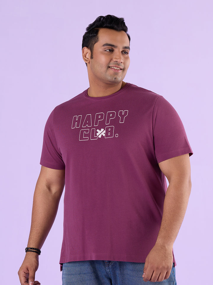 PLUS SIZE STRUCTURE KNIT GRAPHIC T-SHIRT FOR MEN | XL-7XL