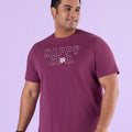 PLUS SIZE STRUCTURE KNIT GRAPHIC T-SHIRT FOR MEN | XL-7XL