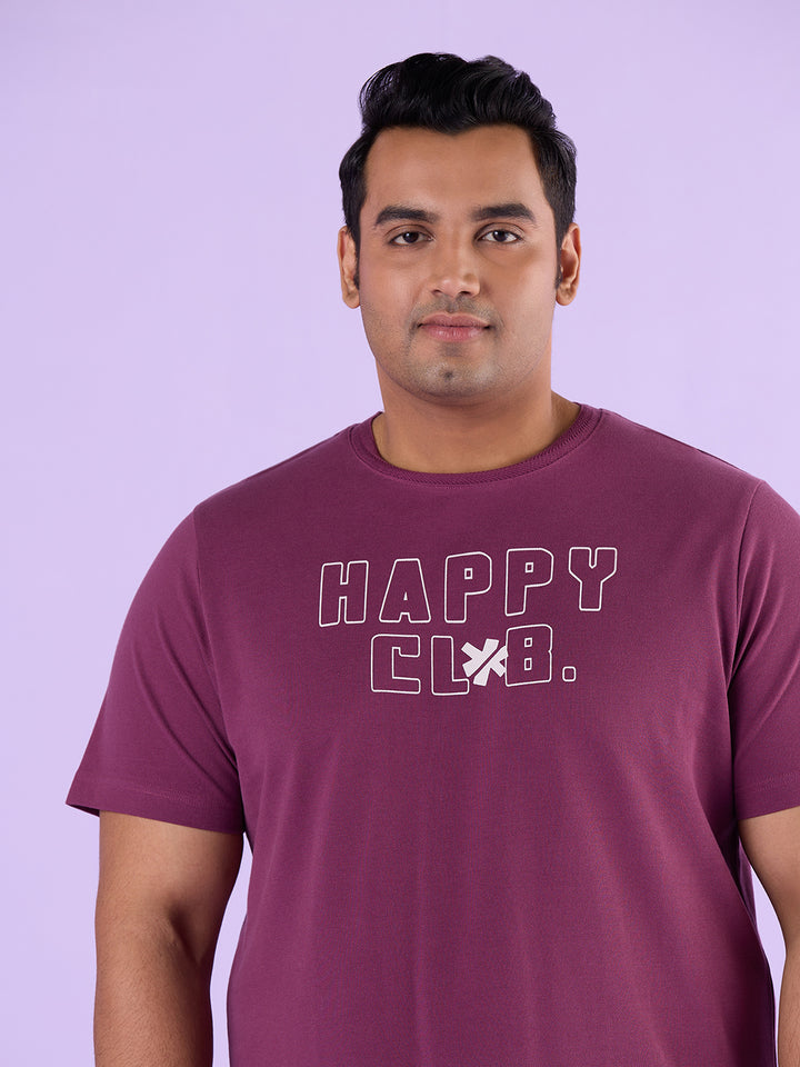 PLUS SIZE STRUCTURE KNIT GRAPHIC T-SHIRT FOR MEN | XL-7XL