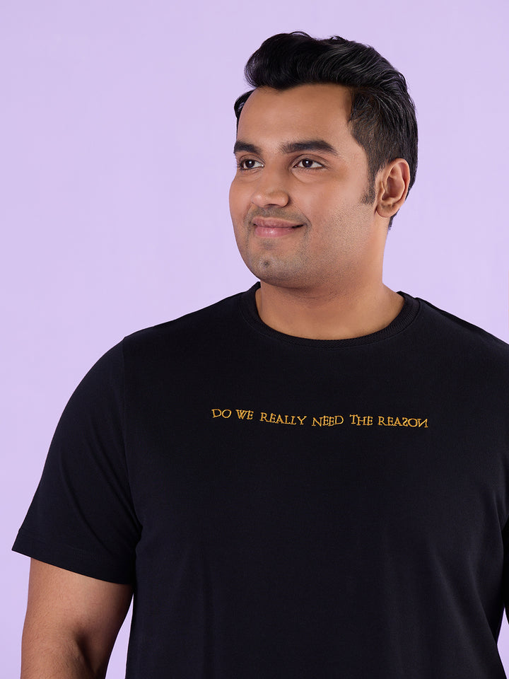 PLUS SIZE STRUCTURE KNIT GRAPHIC T-SHIRT FOR MEN | XL-7XL