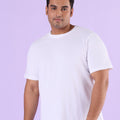 Plus Size Solid Structure Piquet-Shirt | XL-7XL