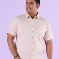 Plus Size Urbanease Twill Stretch Short Sleeve Shirt | XL-7XL