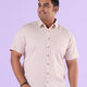 Plus Size Urbanease Twill Stretch Short Sleeve Shirt | XL-7XL