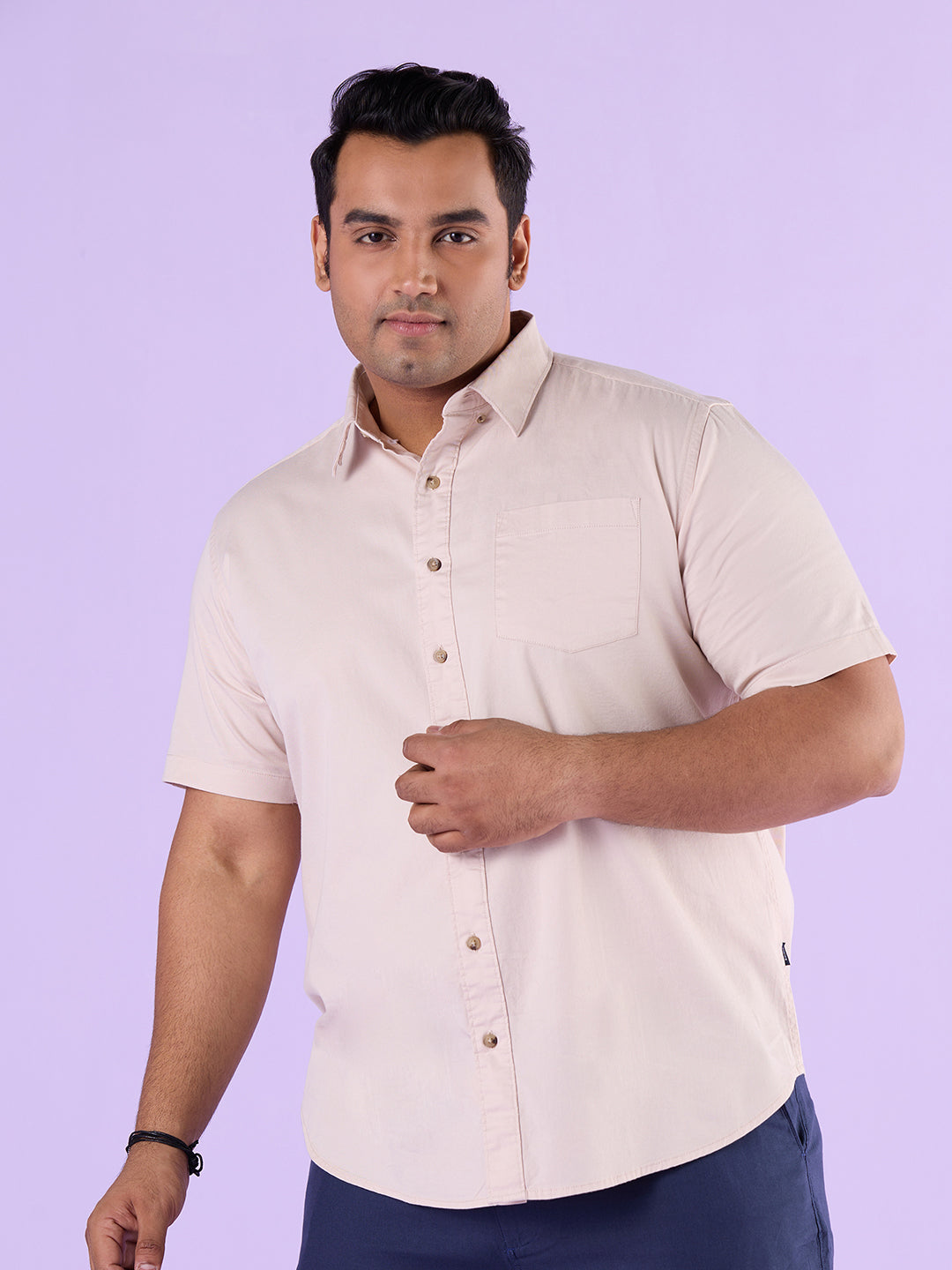 Urbanease Twill Stretch Short Sleeve Shirt