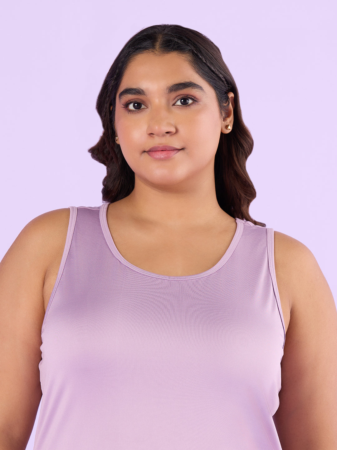 Lilac Knitted Tank Top