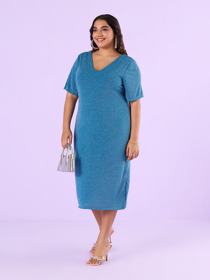 Blue Shimmer Dress