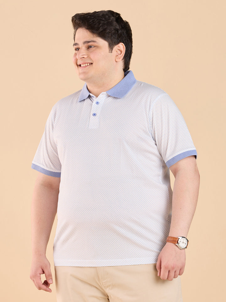 Premium Printed Stretch Polo T-Shirt