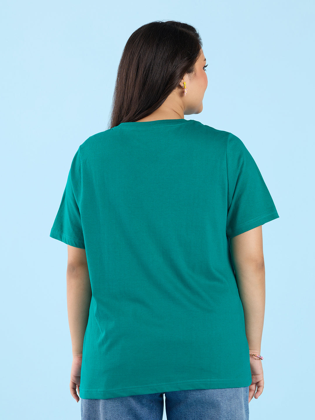 Green V Neck T-Shirt