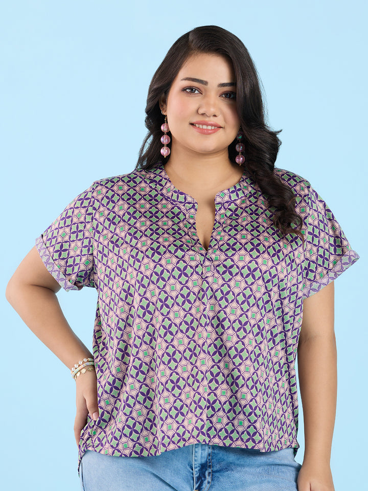 Tesselation Printed Top