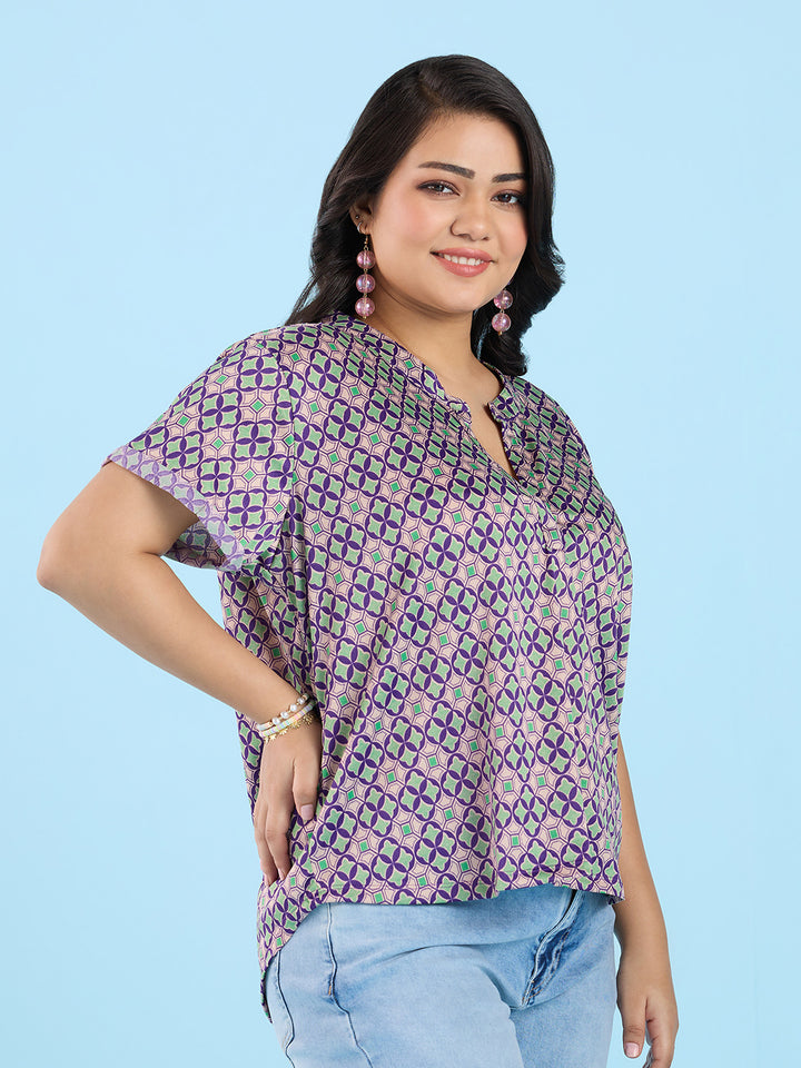 Tesselation Printed Top