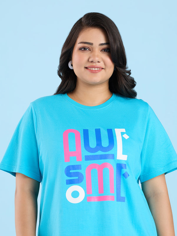 Plus Size Printed Graphic T-Shirt | XL-7XL