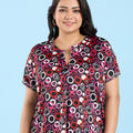 Plus Size Abstract Geometric Top | XL-7XL