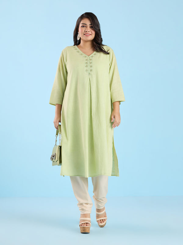 Plus Size Solid Churidar | XL-7XL