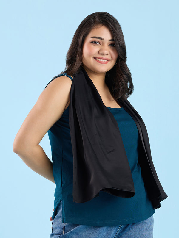 Plus Size Viscose Satin Scarf | XL-7XL