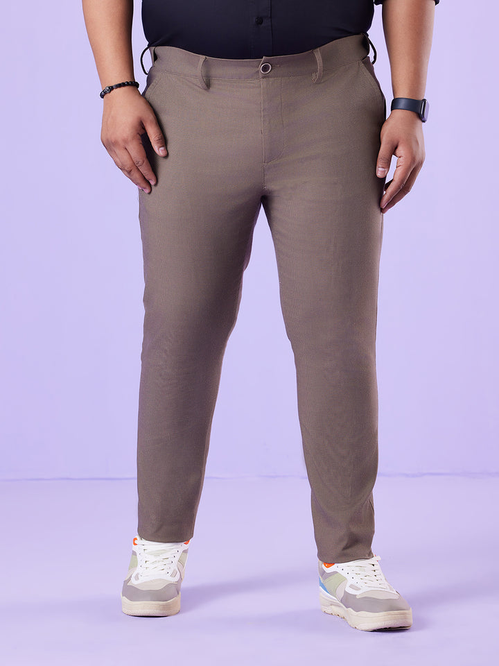 Men Hangout Solid Strech Trouser | XL-7XL