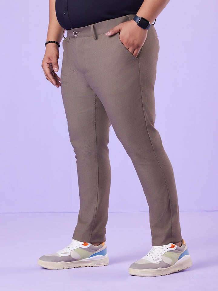 Men Hangout Solid Strech Trouser | XL-7XL