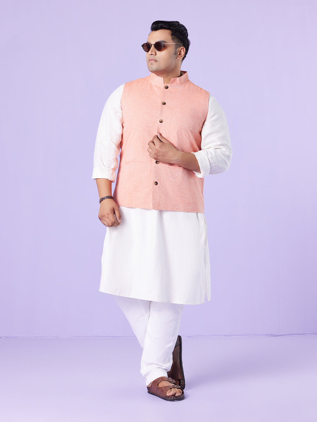 Plus Size Celebration Bandgala Waistcoat | XL-7XL