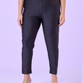 Plus Size Nylon Knit Stretch Shimmer Leggings | XL-7XL