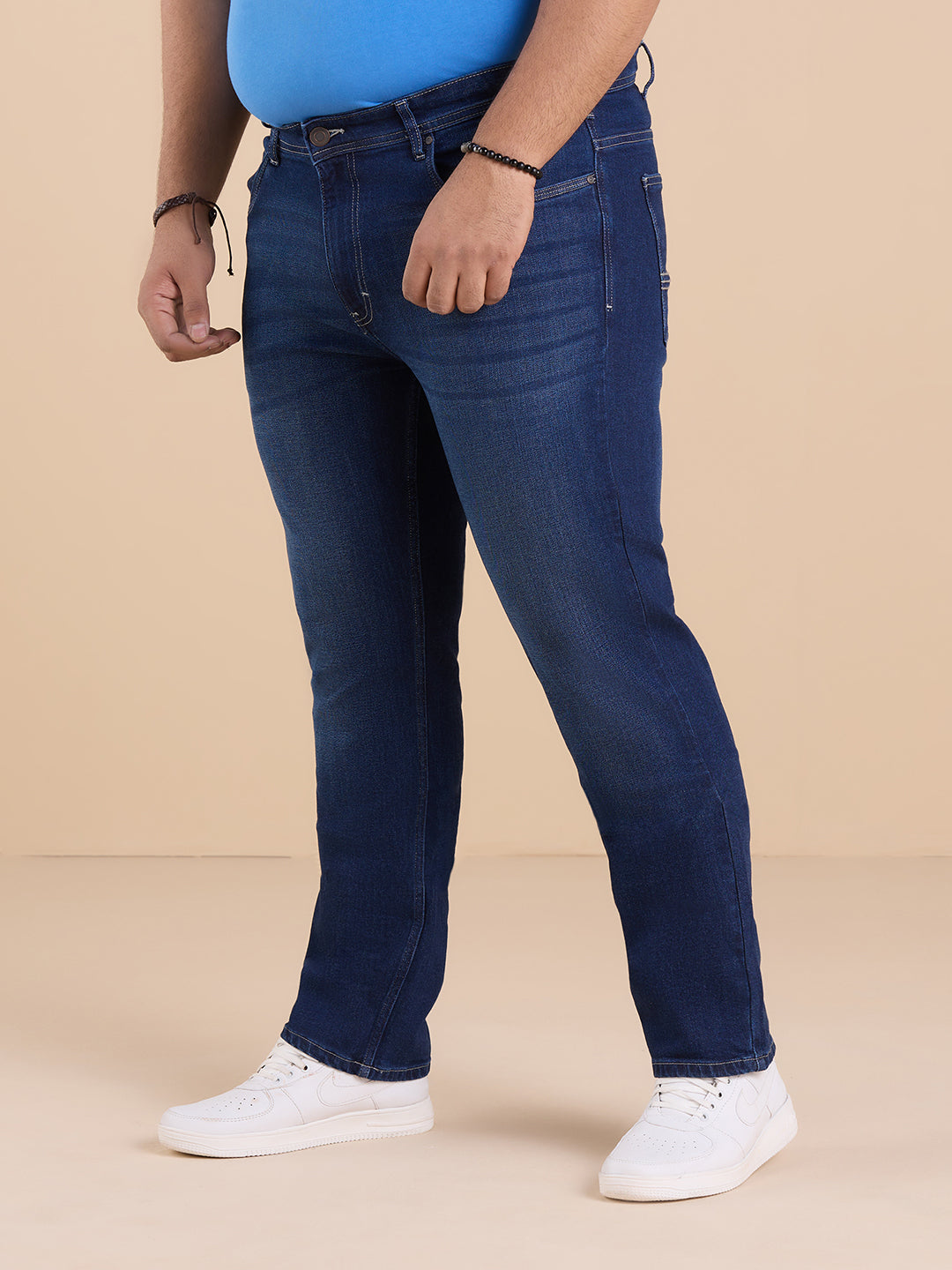 Mid Blue Kevin Fit Stretch Jeans