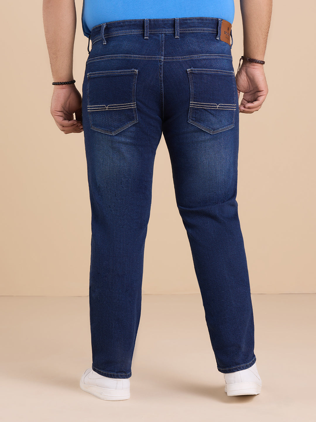 Mid Blue Kevin Fit Stretch Jeans