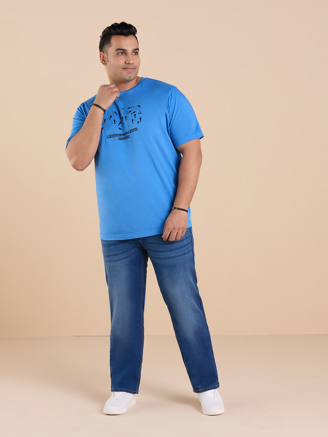 Plus Size Men Denim T-Shirts | XL-7XL
