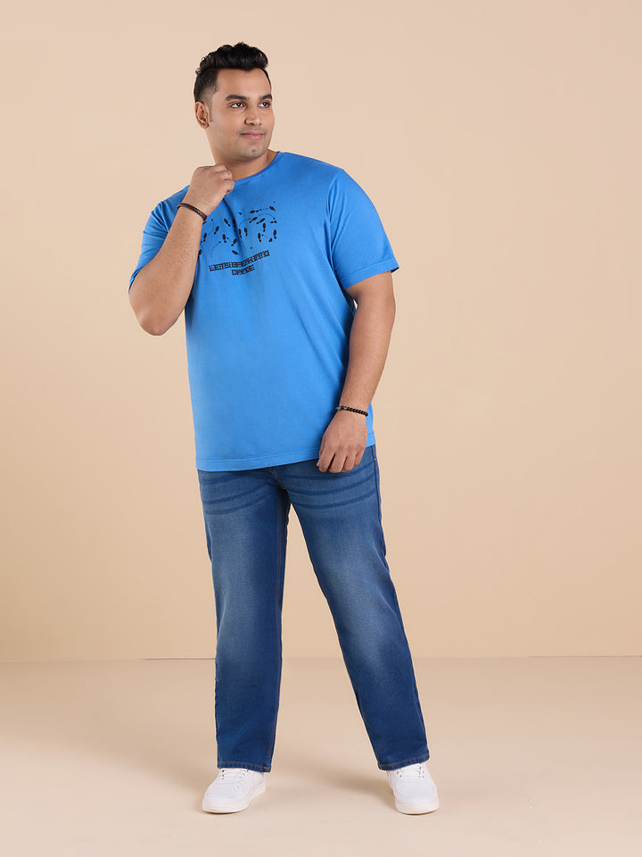 Plus Size Men Denim T-Shirts | XL-7XL