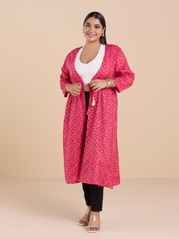 Womens Ethnic Shrug - Festive