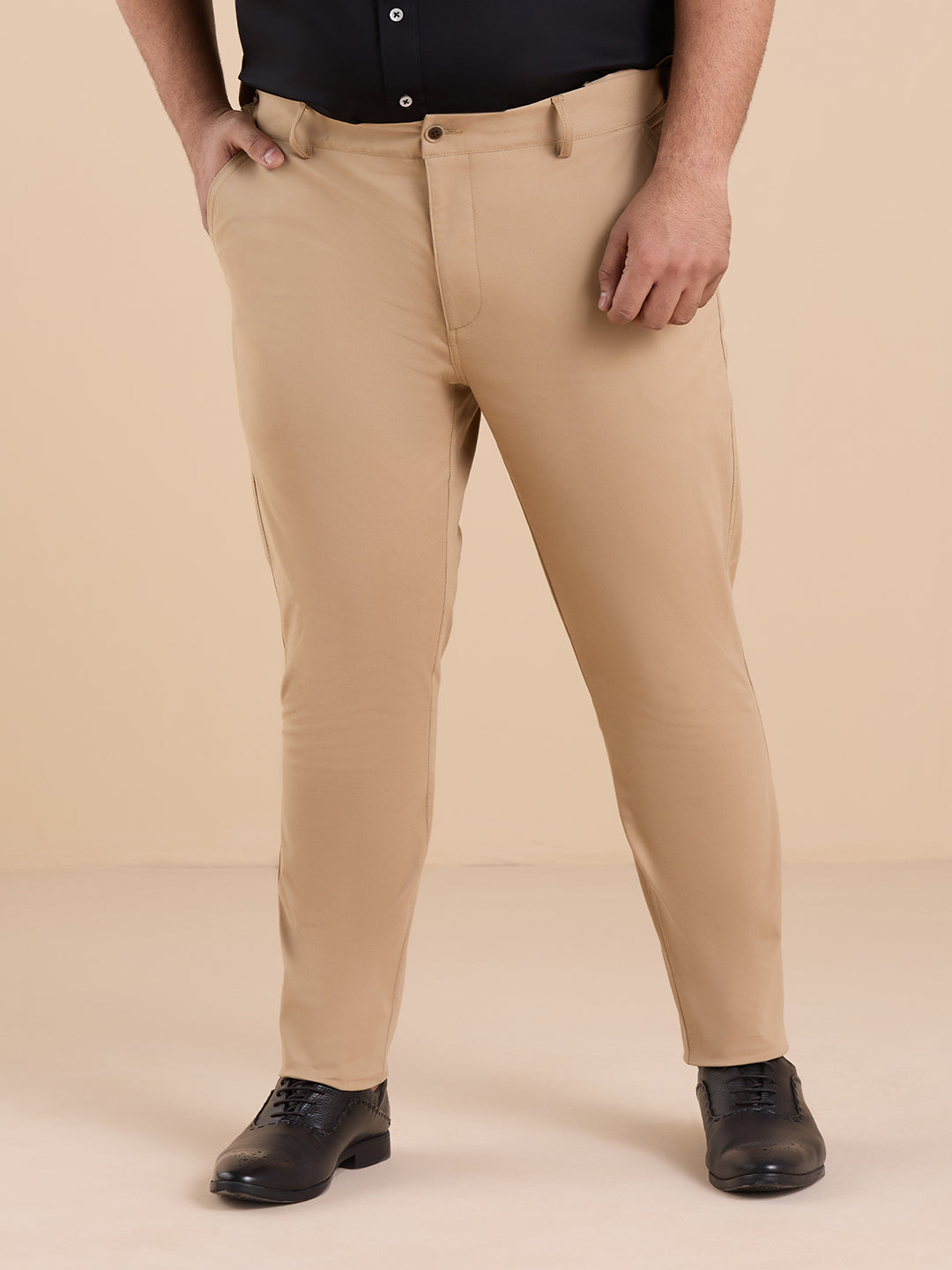 Men Must Have Solid Stretch Trouser | XL-7XL