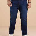Plus Size Dark Wash Kevin Fit Stretch Jeans | XL-7XL
