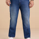 Plus Size Vintage Aged Blue Essence James Fit Stretch Jeans | XL-7XL
