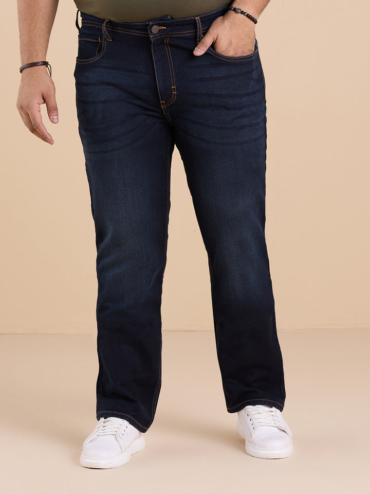 Faded Twilight  Blue Coated Kevin Fit  Flextech Jeans