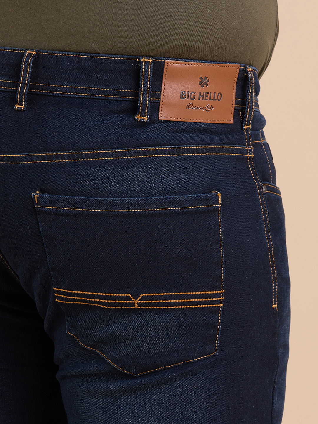 Faded Twilight  Blue Coated Kevin Fit  Flextech Jeans