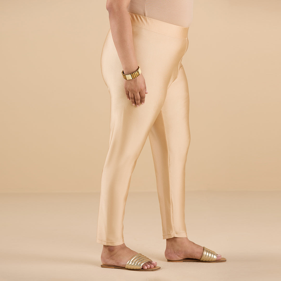 Nylon Knit Stretch Shimmer Leggings