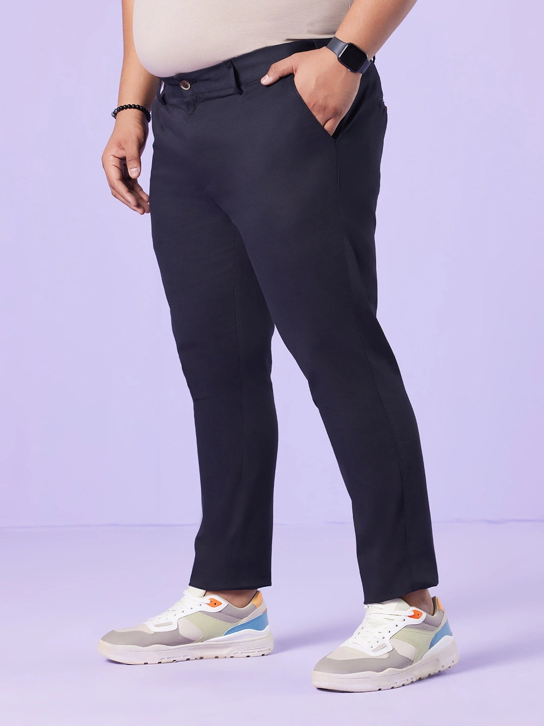 BIG HELLO - THE PLUS LIFE-Men Relaxed Must Have Trousers