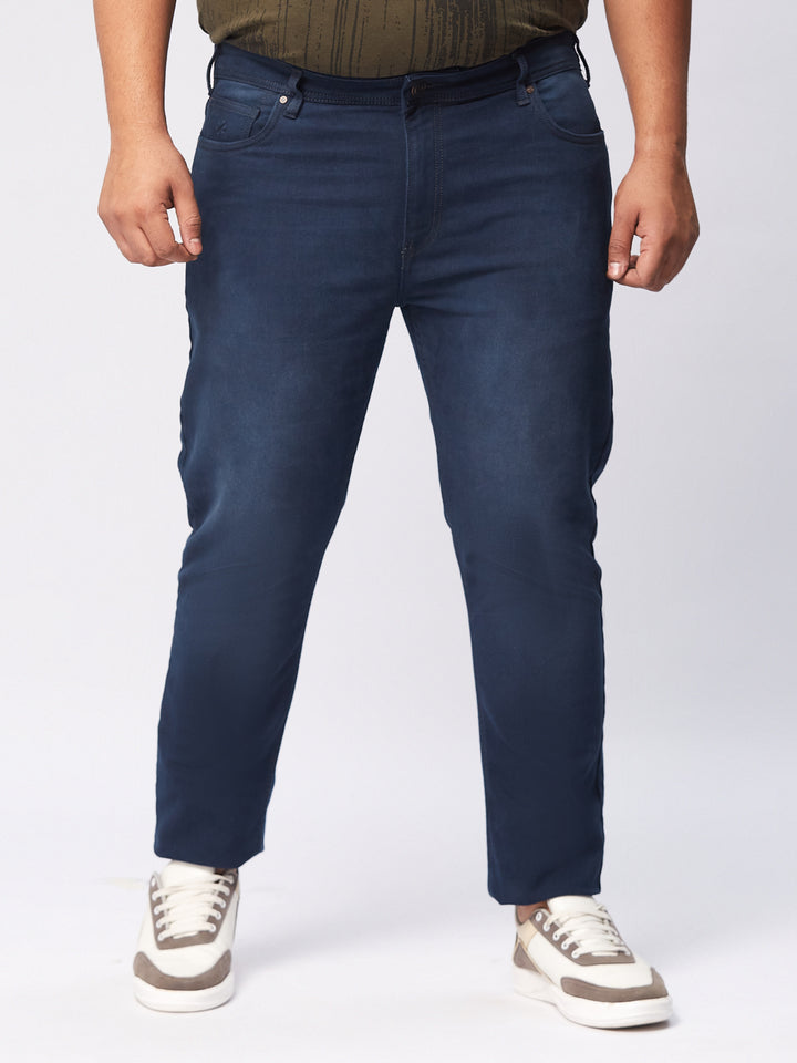 PLUS SIZE MEN ZACH FIT DARK WASH STRECH JEANS | XL-7XL