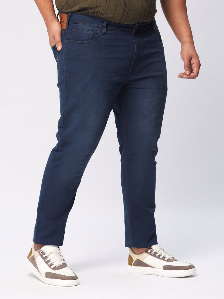 PLUS SIZE MEN ZACH FIT DARK WASH STRECH JEANS | XL-7XL