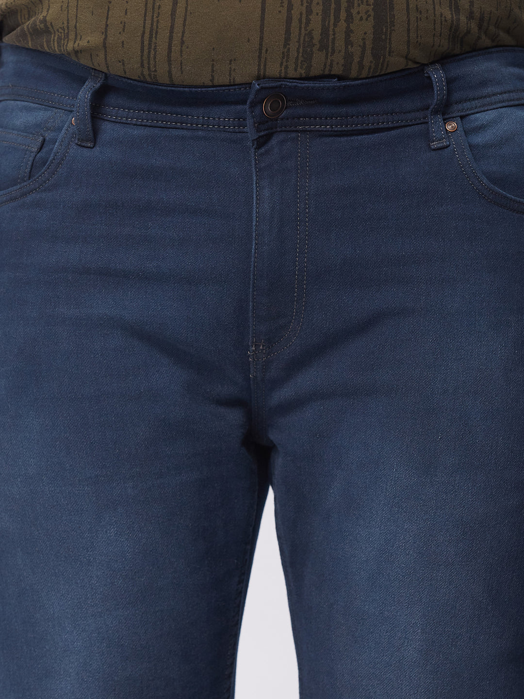Mens Zach Fit Dark Wash Stretch Jeans | XL-7XL
