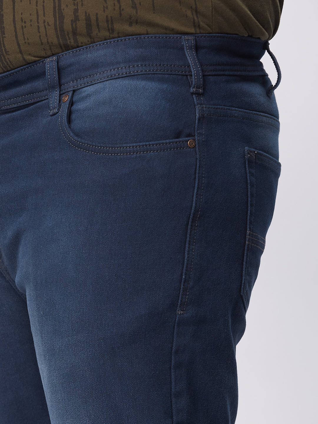 PLUS SIZE MEN ZACH FIT DARK WASH STRECH JEANS | XL-7XL