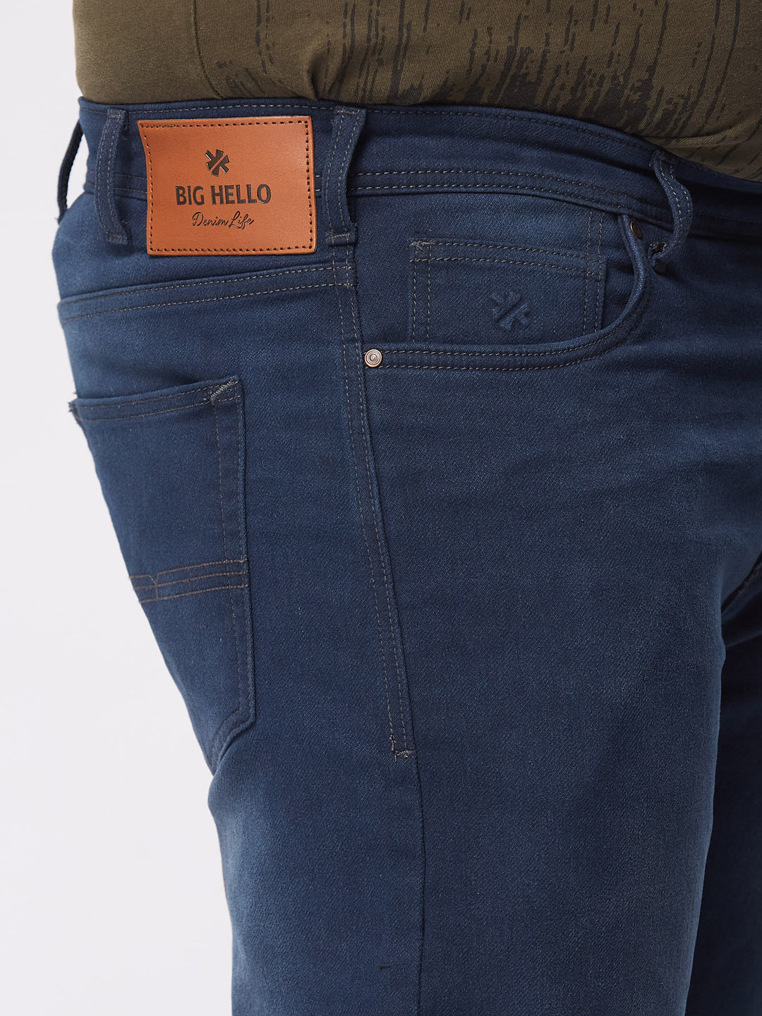 PLUS SIZE MEN ZACH FIT DARK WASH STRECH JEANS | XL-7XL