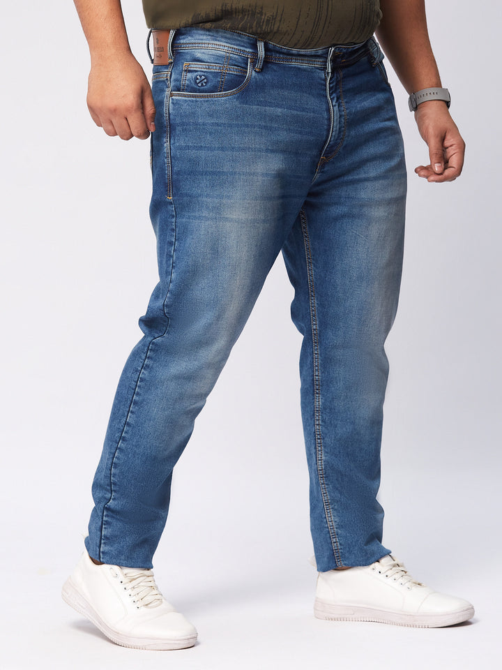 Mens Zach Fit Light Wash StretchJeans