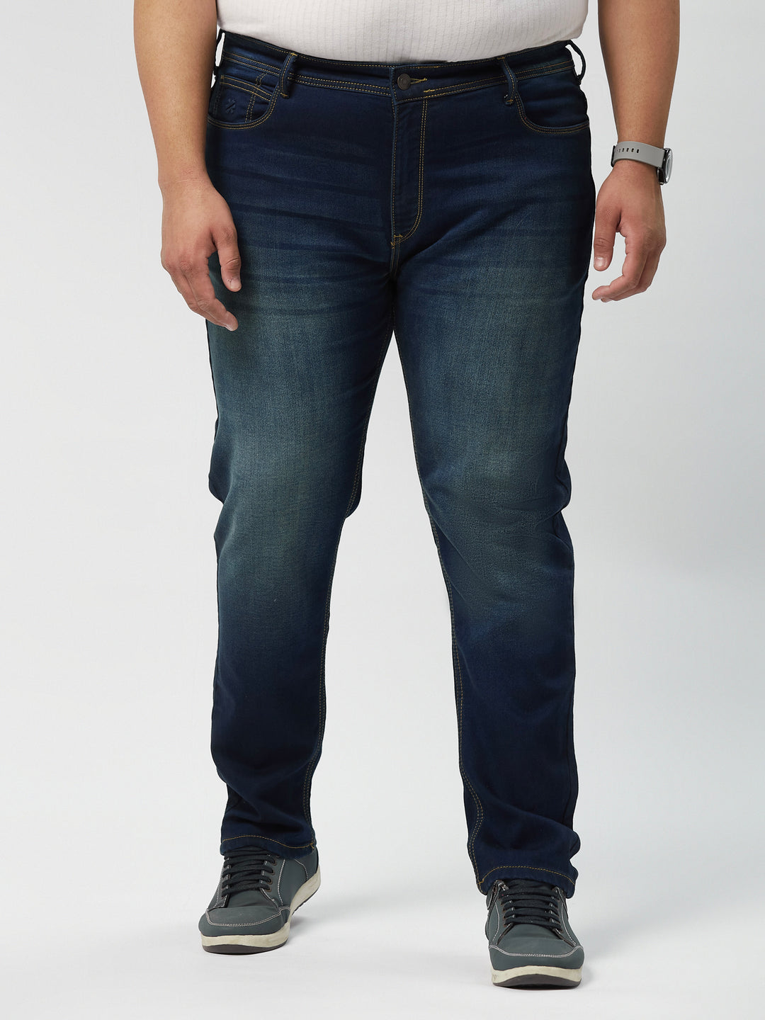 Mens Zach Fit Dark Wash Stretch Jeans